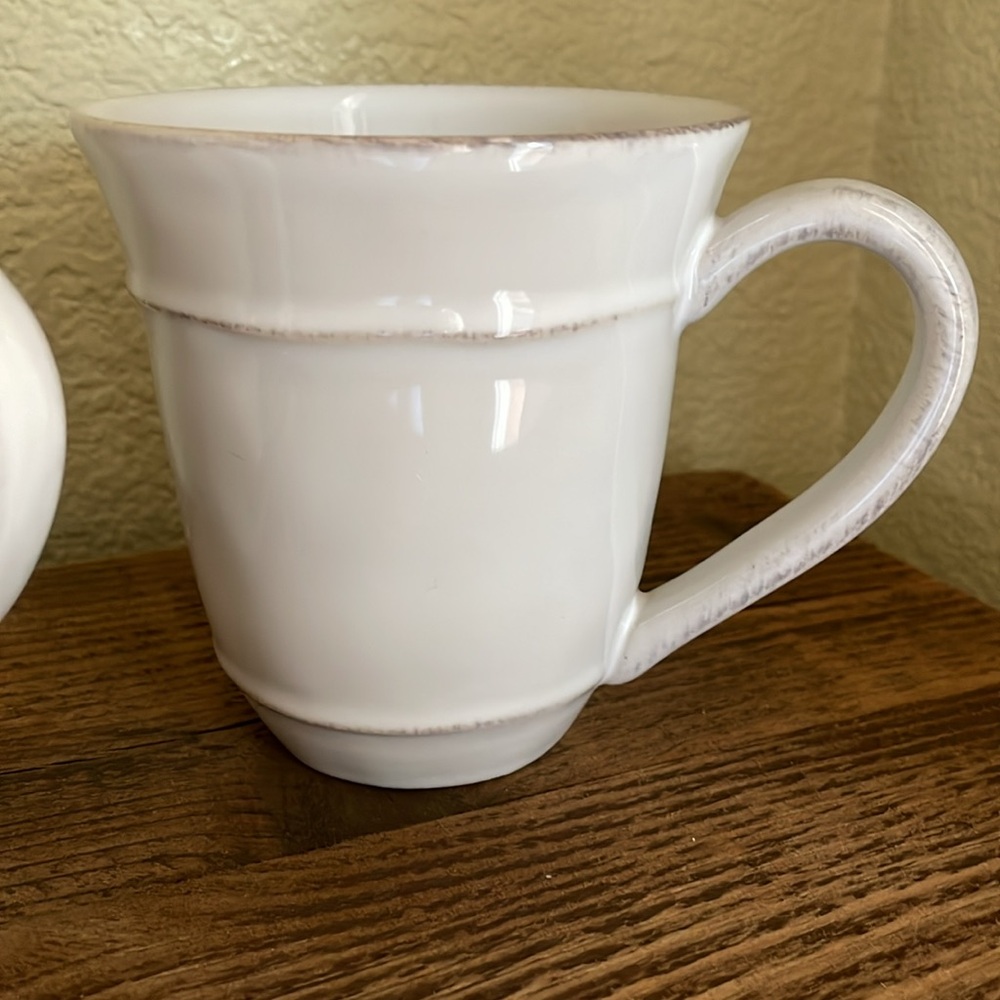 NWOT Pottery Barn Set-of-6 Cambria Handcrafted Stoneware Mugs, color Stone - Picture 4 of 11
